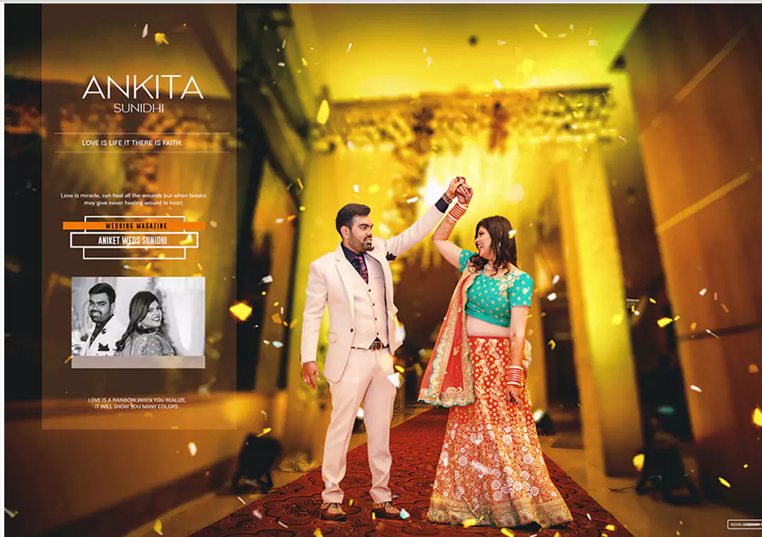 Bride Groom portrait DM photo album